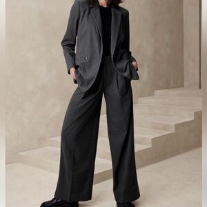 Banana Republic WIDE-LEG FLANNEL TROUSER Brand New with Tag size 4